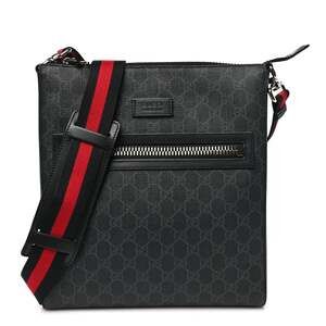 Gucci Gg Supreme Web Small Flat #257989G95B